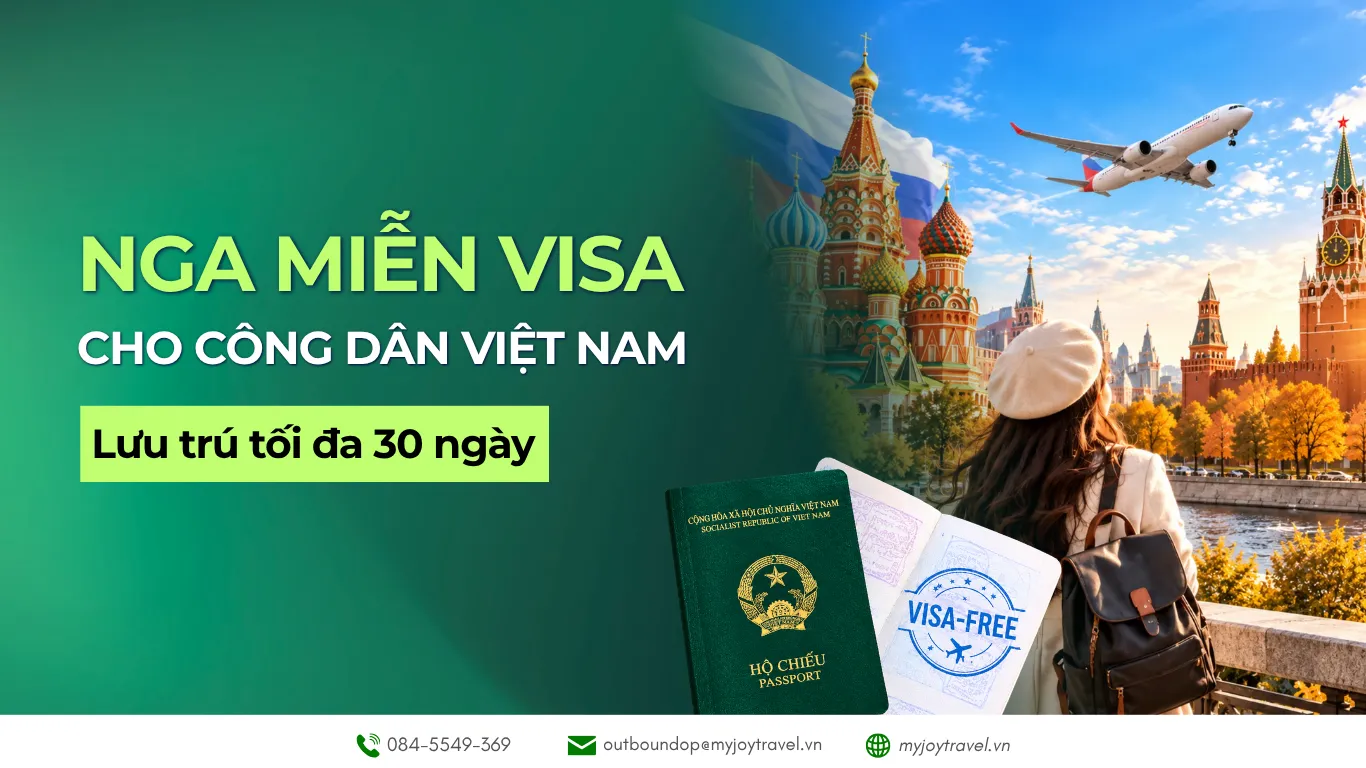 Official: Russia Grants 30-Day Visa-Free Entry for Vietnamese Citizens