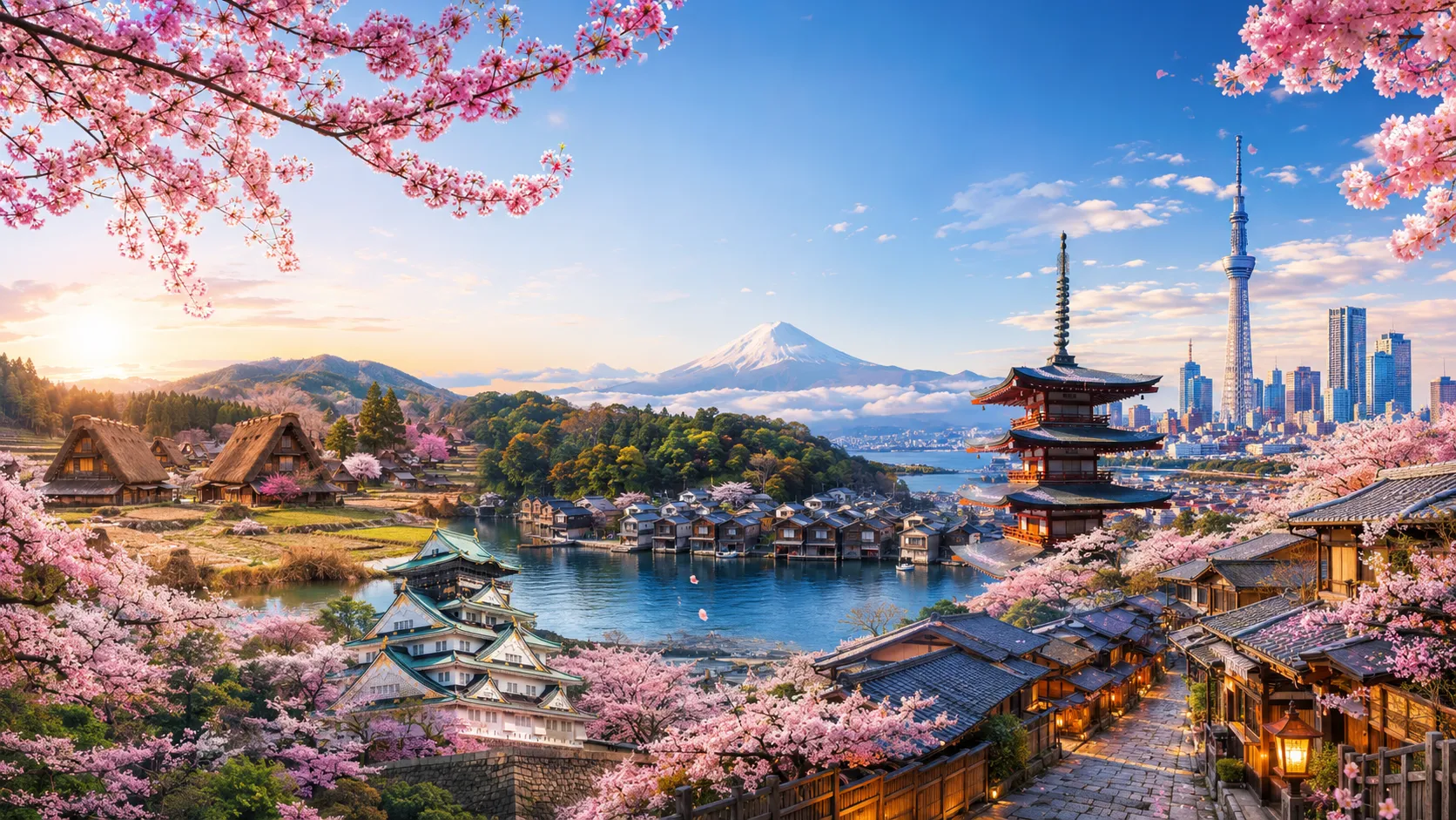 KHÁM PHÁ NHẬT BẢN MÙA HOA ANH ĐÀO: OSAKA – KYOTO – NÚI PHÚ SĨ – TOKYO